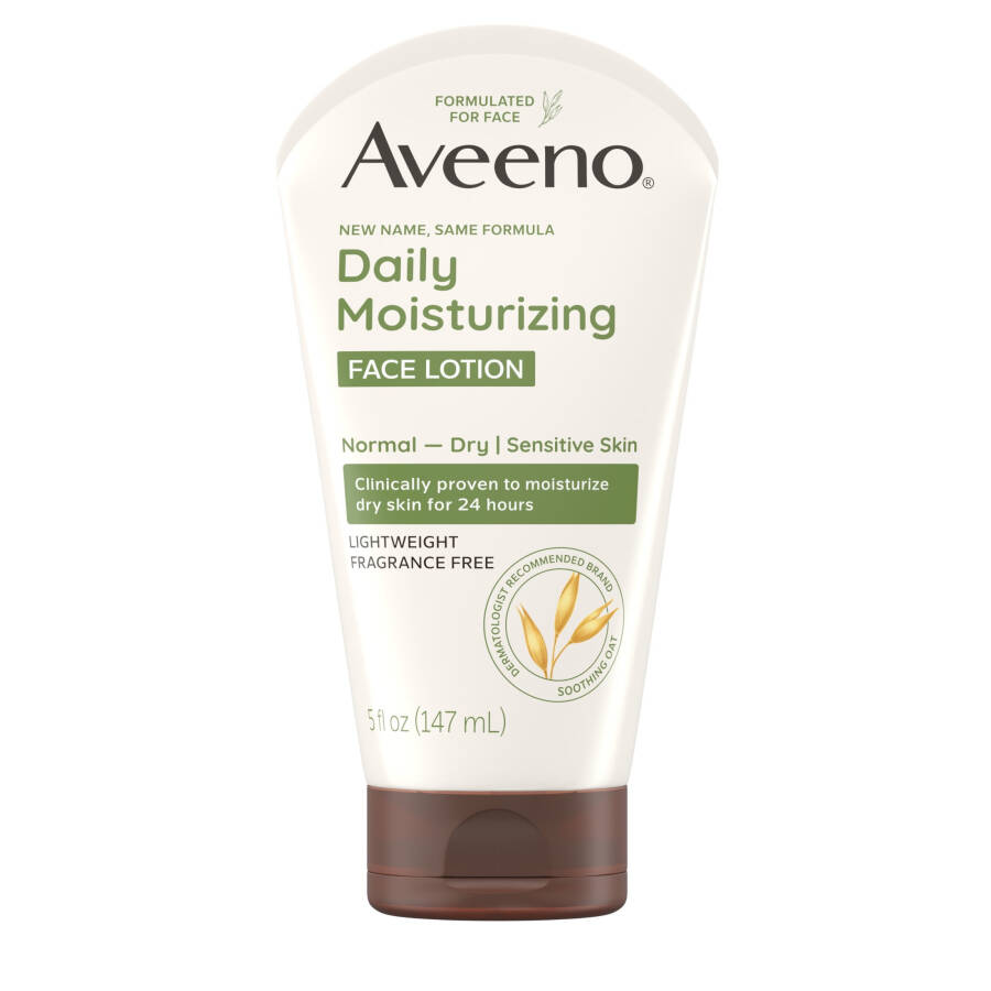 Aveeno Daily Moisturizing Face Cream for Dry Skin, Prebiotic Oat, 5 oz - 1