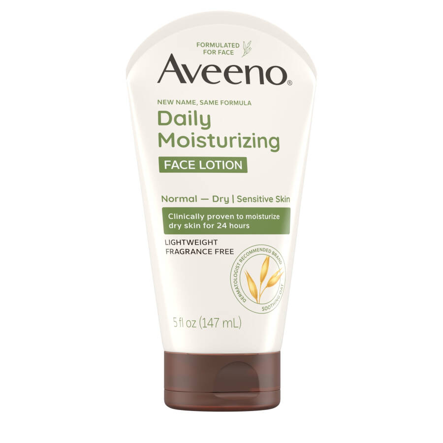 Aveeno Daily Moisturizing Face Cream for Dry Skin, Prebiotic Oat, 5 oz - 5