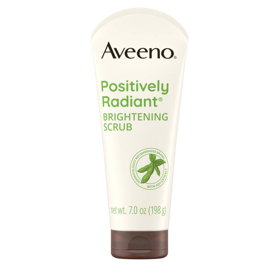 Aveeno Positively Radiant Brightening & Exfoliating Face Scrub, 7 oz - 1