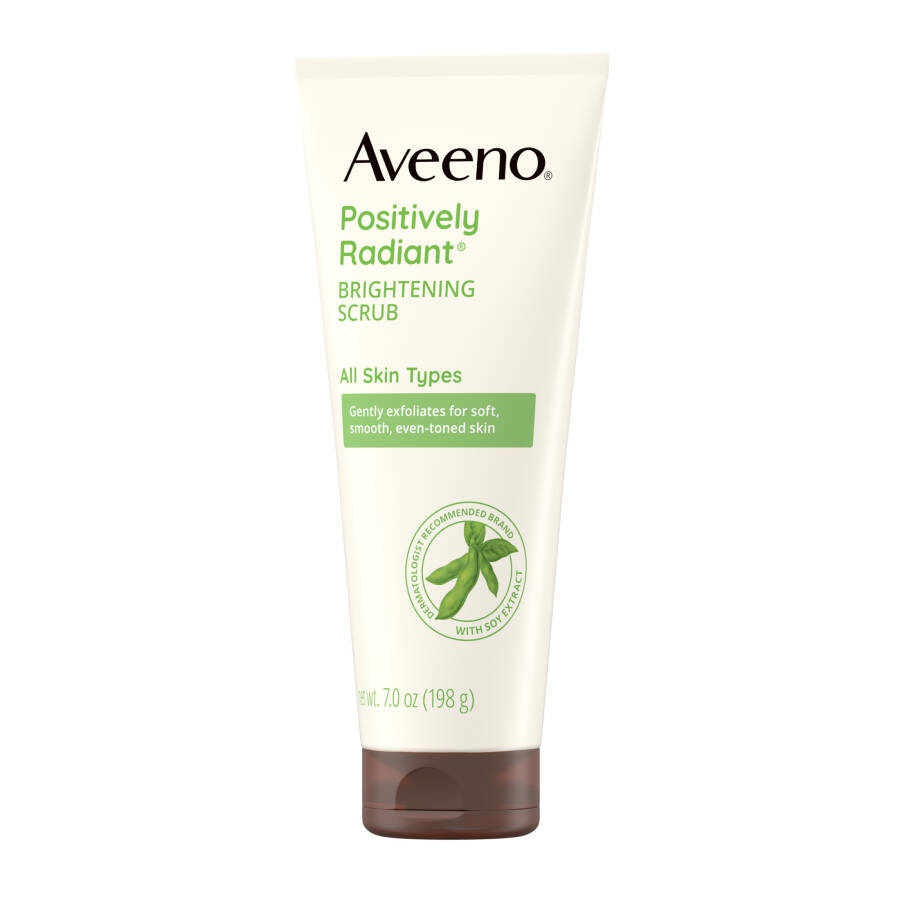 Aveeno Positively Radiant Brightening & Exfoliating Face Scrub, 7 oz - 9