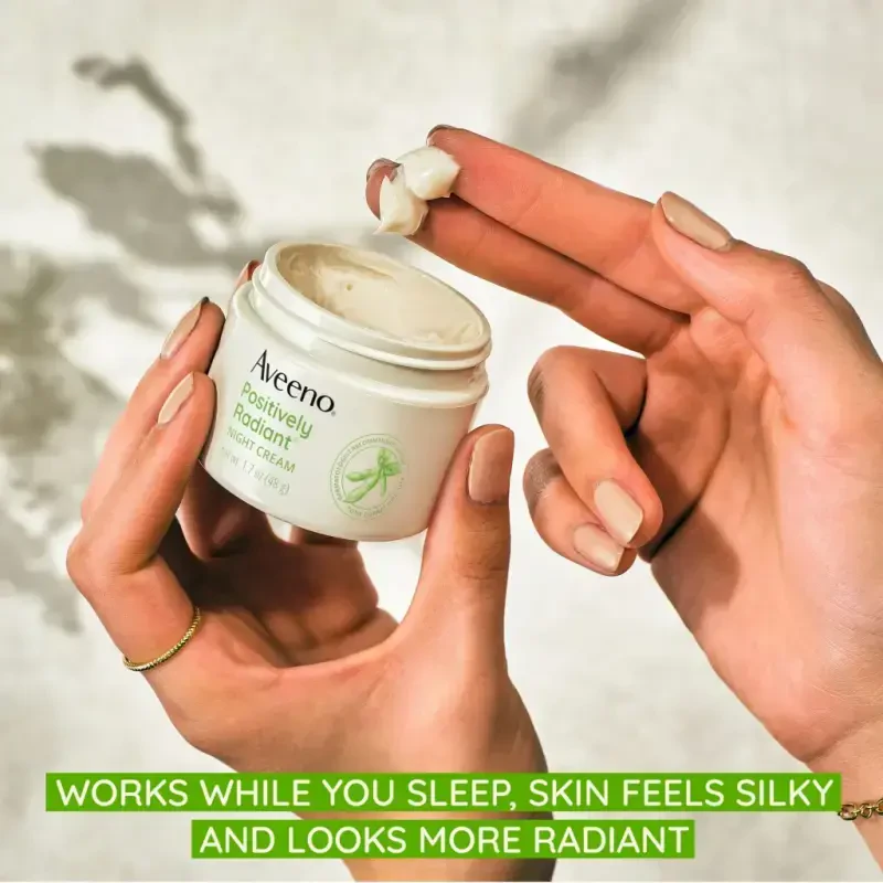 Aveeno Positively Radiant Moisturizing Face & Neck Night Cream, 50 мл - 6