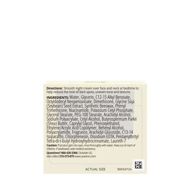 Aveeno Positively Radiant Moisturizing Face & Neck Night Cream, 50 мл - 9