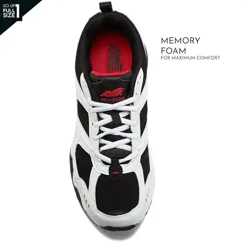 Avia Avi-Verge erkaklar krossovkalari - erkaklar uchun krosstayner tennis poyafzallari, erkaklar uchun pikelbol yoki yurish poyafzallari, o'rta yoki juda keng o'lchamli kort poyafzallari 7 dan 16 gacha - 4