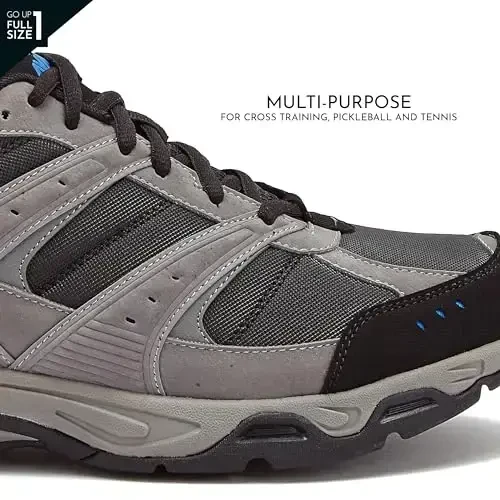 Avia Avi-Verge Mens Sneakers - Cross Trainer Mens Tennis Shoes, Pickleball or Walking Shoes for Men, Medium or Extra Wide Width Court Shoes Size 7 to 16 - 3