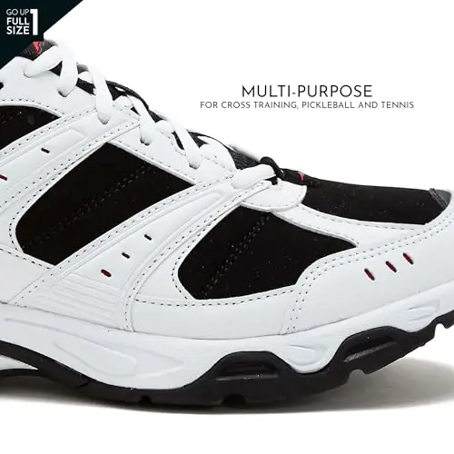 Avia Avi-Verge Mens Sneakers - Cross Trainer Mens Tennis Shoes, Pickleball or Walking Shoes for Men, Medium or Extra Wide Width Court Shoes - 3
