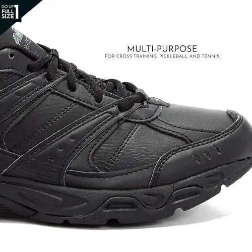 Avia Avi-Verge Mens Sneakers - Cross Trainer Mens Tennis Shoes, Pickleball or Walking Shoes for Men, Medium or Extra Wide Width Court Shoes - 3