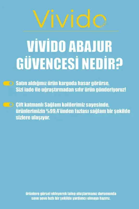 Avize, Kumaş 2 Katlı Beyaz Pasta Avize-Beyaz - 4