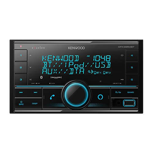 Автомагнитола Kenwood DPX395MBT, 2 DIN, без CD, Bluetooth, цифровой медиаприемник, совместимость с Alexa, черный. - 1