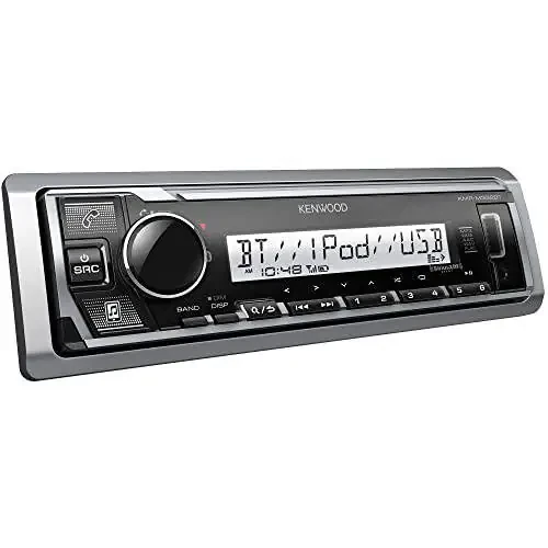 Автомагнитола KENWOOD KMR-M332BT, Bluetooth, USB, AUX, AM/FM радио, SiriusXM, влагозащищенная, многоцветная подсветка. - 2