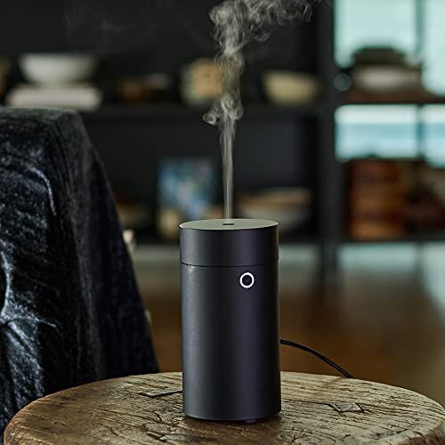 Avtomobil Difuzori Efir Moylari Uchun, Avtomobil Havo Tozalagichlari Xushbo'y Hidi Nemlantiruvchilar, USB bilan Ishlaydigan Ko'chma Sovuq Tuman Ultrasonik Nemlantiruvchilar Avtomobil Uyi Ofis Yotoqxonasi Uchun (Oddiy Qora) - 7
