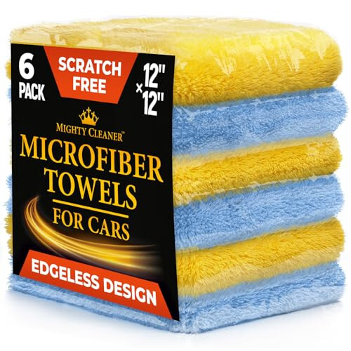 Avtomobillar uchun chekkasiz mikrofiber sochiqlar - 6 dona (12 