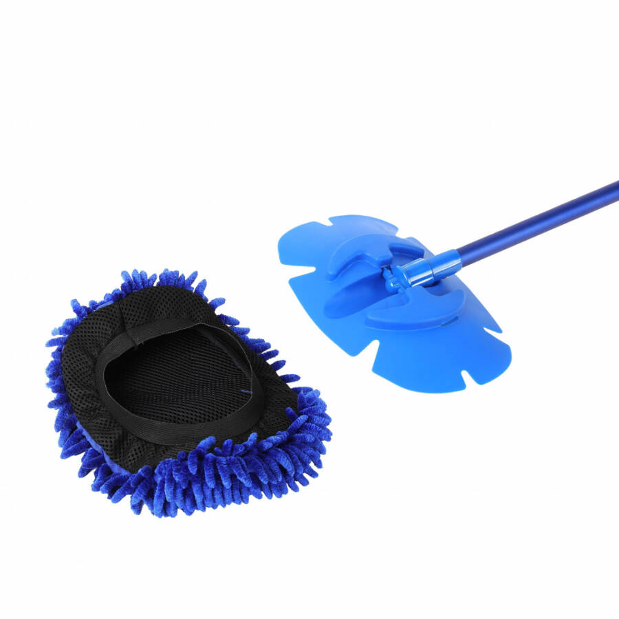 Auto Drive Microfiber Mop, Blue Aluminum Telescoping Handle - 6