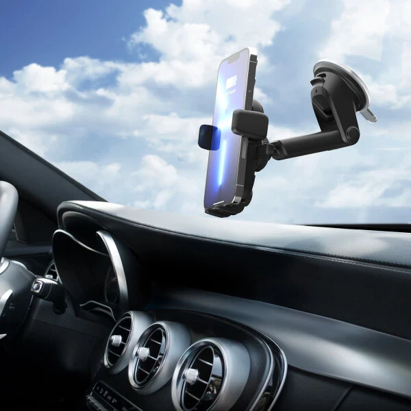 Автомобильное беспроводное мини крепление iOttie Easy One Touch на приборную панель и ветровое стекло, черный, пластик - 6