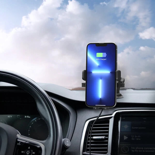 Автомобильное беспроводное мини крепление iOttie Easy One Touch на приборную панель и ветровое стекло, черный, пластик - 8