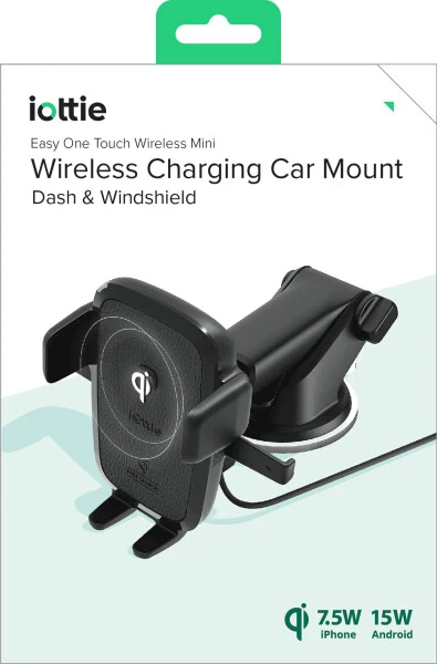 Автомобильное беспроводное мини крепление iOttie Easy One Touch на приборную панель и ветровое стекло, черный, пластик - 9