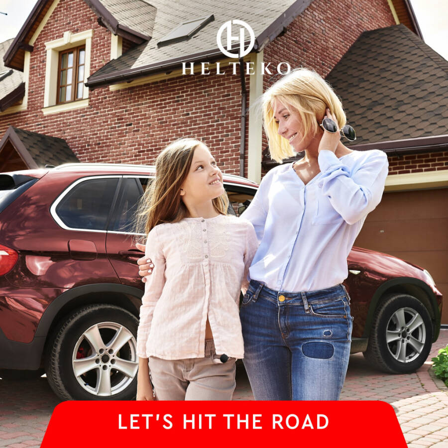 Автомобильный органайзер Helteko для заднего сиденья с 9 карманами, полиэстер, 25 x 19 дюймов, 2 шт., океанский синий - 4