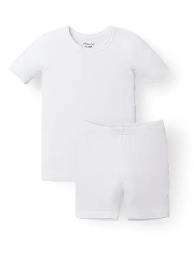 AVAUMA Toddler Short Pajamas Set Baby Boys Girls Kids Snug fit Ribbed Sleepwear pjs for Daily Life Style 