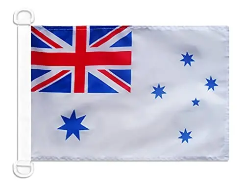Australia Naval Ensign NAUTICAL Flag 18'' x 12'' - Australian War flags 30 x 45 cm. - Banner 12x18 in for boat - AZ FLAG 