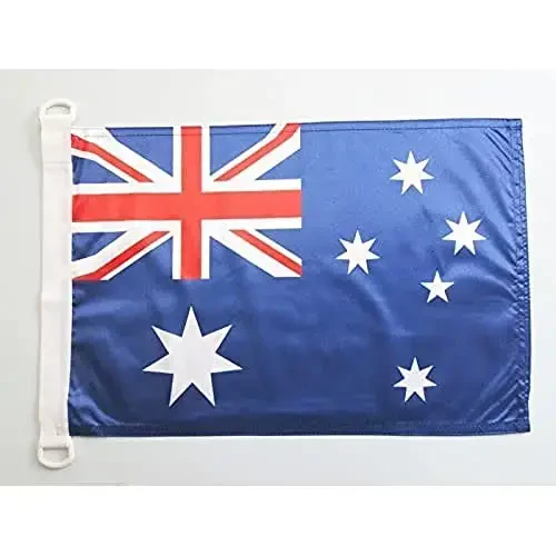 Australia NAUTICAL Flag 18'' x 12'' - Australian flags 30 x 45 cm. - Banner 12x18 in for boat - AZ FLAG - 1