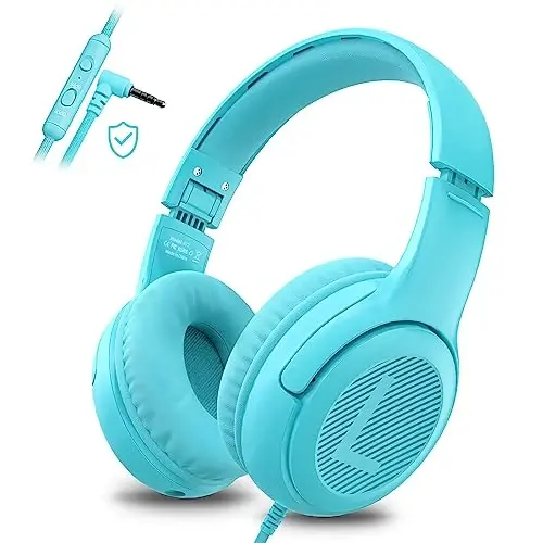 awatrue Toddler Kids Headphones Wired - Headphones for Kids Volume Limit 85/94dB Headset 3.5mm Jack Adjustable Foldable Headsets for Girls Boys Children Teens Pad Smartphones School - 1
