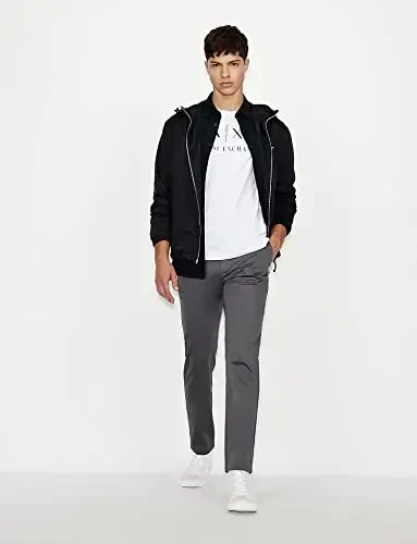 AX Armani Exchange erkaklar uchun logotipi bo'lgan futbolka - 4