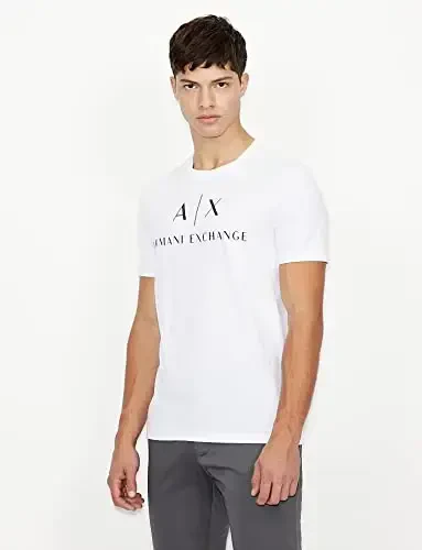 AX Armani Exchange erkaklar uchun logotipi bo'lgan futbolka - 6