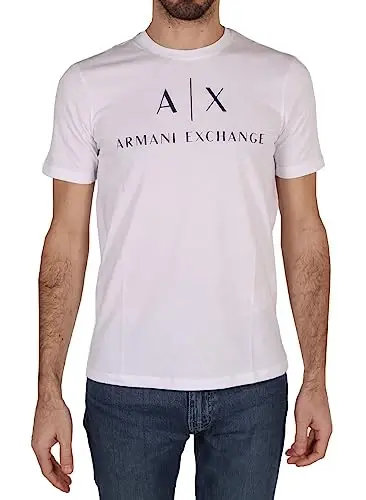 AX Armani Exchange erkaklar uchun logotipi bo'lgan futbolka - AX