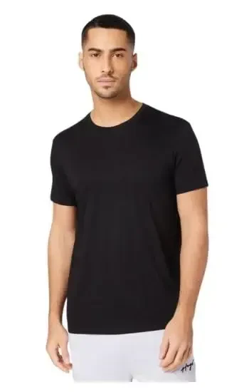 AX Armani Exchange Erkaklar uchun tekis rangli asosiy Pima ekipaj bo'yin - 3