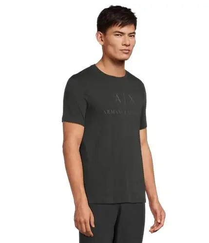 AX Armani Exchange Erkek Bisiklet Yaka Logolu Tişört - 2