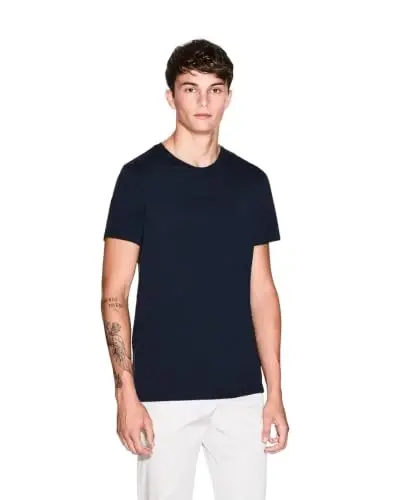 AX Armani Exchange Erkek Bisiklet Yaka Logolu Tişört 