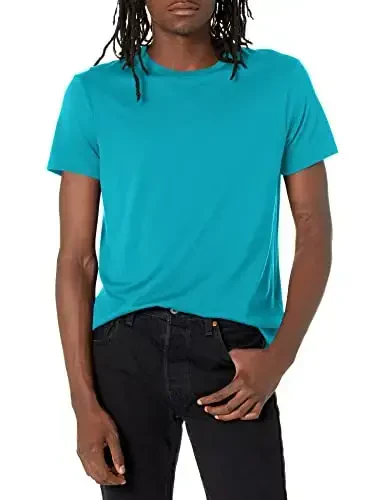 AX Armani Exchange Men's Solid Colored Basic Pima Crew Neck 