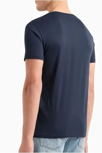 AX Armani Exchange Men's Solid Colored Basic Pima Crew Neck - 5