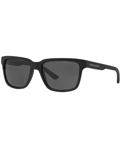 Unisex Polarized Sunglasses AX4026S - BLACK MATTE/GREY - 1