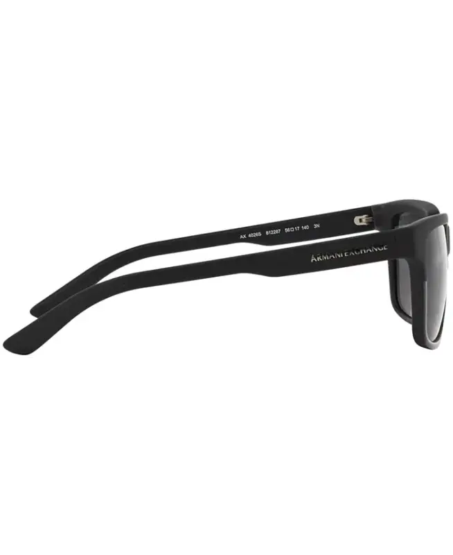Unisex Polarized Sunglasses AX4026S - BLACK MATTE/GREY - 4