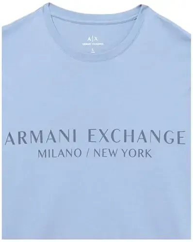 AX Armani Exchange Men's Crew Neck Logo Tee - A | X ARMANI EXCHANGE (1)
