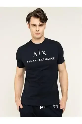 AX Armani Exchange Men's Crew Neck Logo Tee - A | X ARMANI EXCHANGE (1)