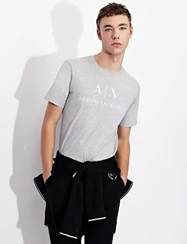 AX Armani Exchange Men's Crew Neck Logo Tee - A | X ARMANI EXCHANGE (1)