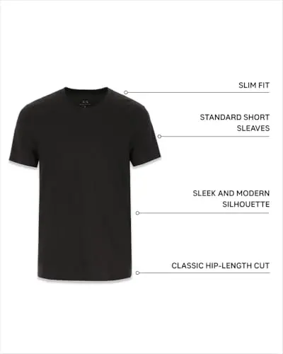 AX Armani Exchange Men's Crew Neck Logo Tee - 6