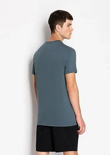 A｜X Armani Exchange Mens Short Sleeve Milan New York Logo Crew Neck T-Shirt - 3