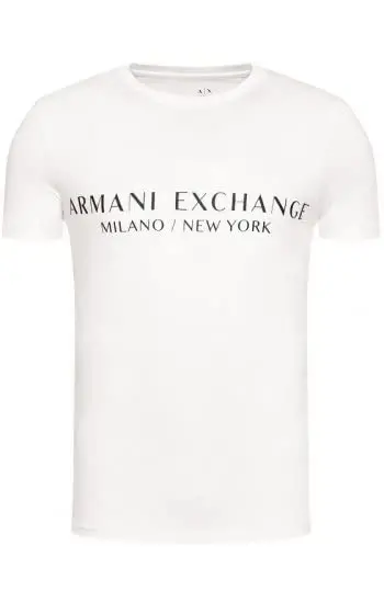 A｜X Armani Exchange Mens Short Sleeve Milan New York Logo Crew Neck T-Shirt - 5
