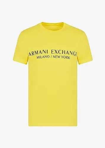 A｜X Armani Exchange Mens Short Sleeve Milan New York Logo Crew Neck T-Shirt - 3