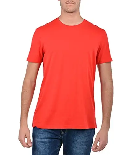 AX Armani Exchange Men's Solid Colored Basic Pima Crew Neck 