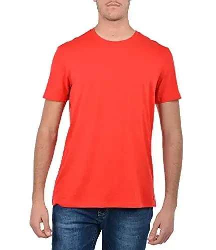 AX Armani Exchange Men's Solid Colored Basic Pima Crew Neck - 1