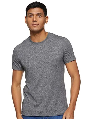 AX Armani Exchange Men's Solid Colored Basic Pima Crew Neck 