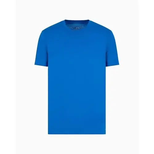 AX Armani Exchange Men's Solid Colored Basic Pima Crew Neck - 3