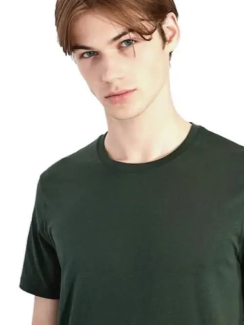 AX Armani Exchange Men's Solid Colored Basic Pima Crew Neck - 3