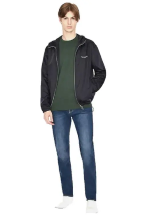 AX Armani Exchange Men's Solid Colored Basic Pima Crew Neck - 5