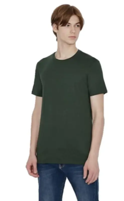 AX Armani Exchange Men's Solid Colored Basic Pima Crew Neck - AX