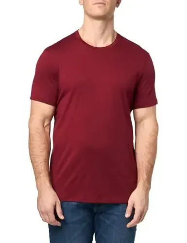 AX Armani Exchange Мужская однотонная базовая футболка Pima с круглым вырезом - A|X ARMANI EXCHANGE MENS APPAREL