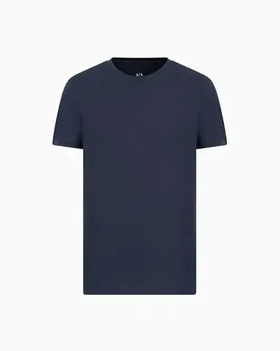 AX Armani Exchange Men's Solid Colored Basic Pima Crew Neck - 1